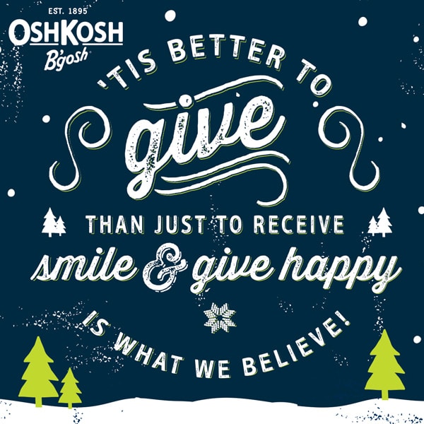 Osh Kosh B'Gosh #GIVEHAPPY