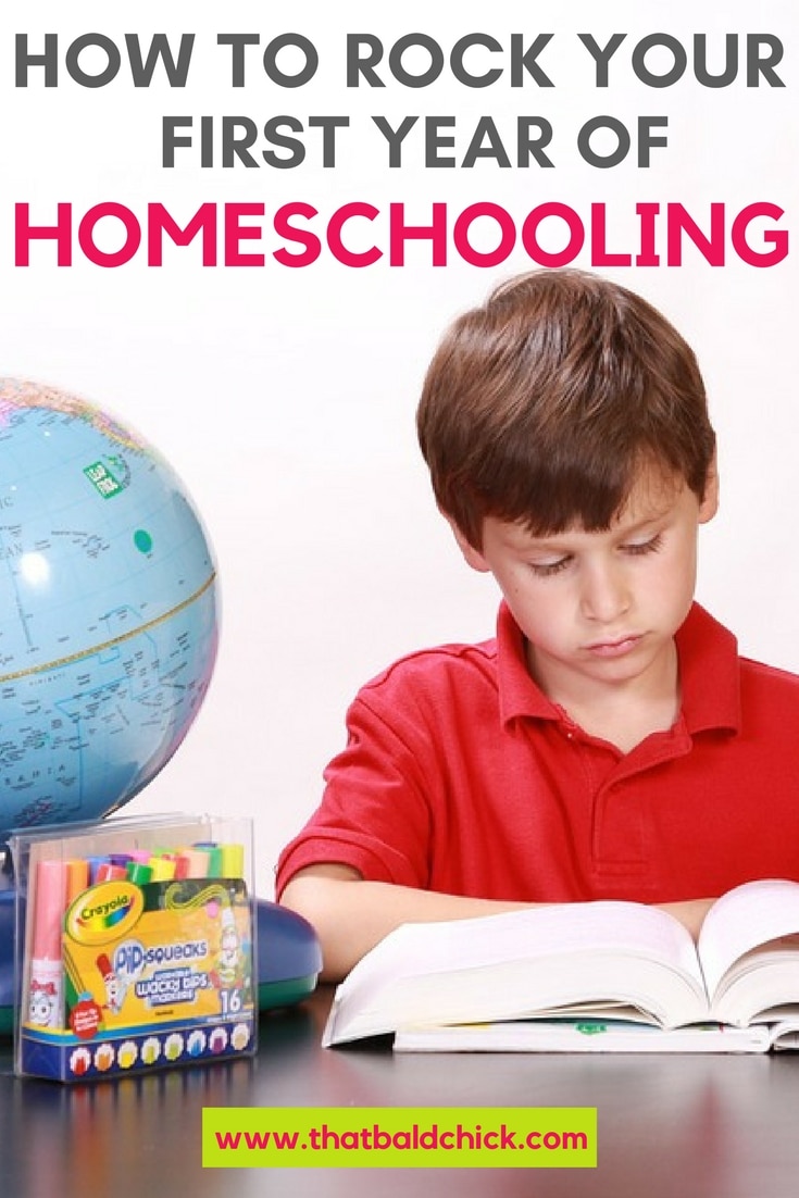 How to Rock Your First Year of Homeschooling at thatbaldchick.com