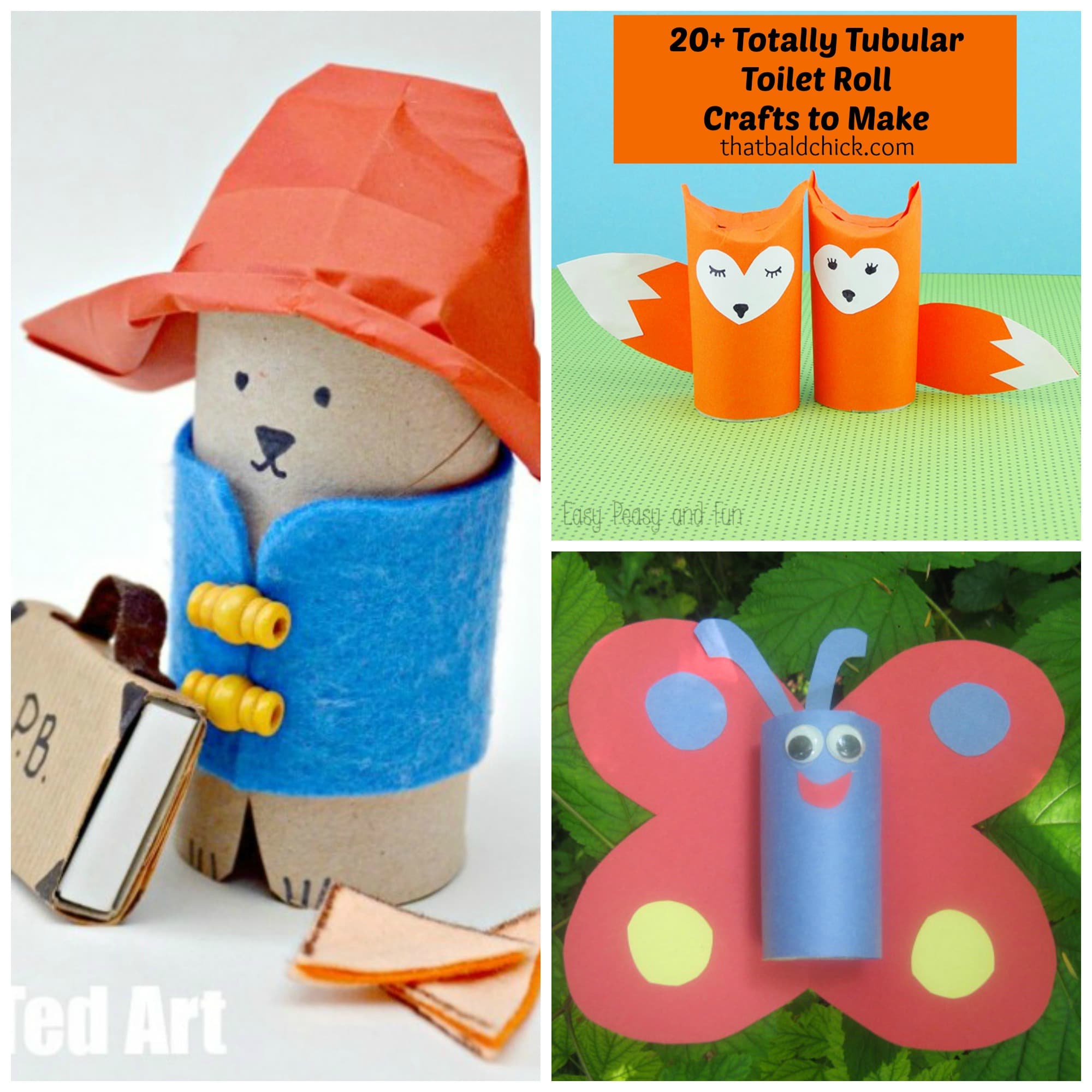 20+ Totally Tubular Toilet Roll Crafts to Make at thatbaldchick.com