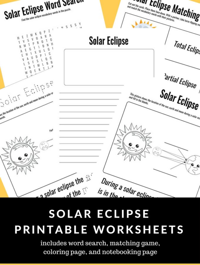 Solar Eclipse Printable Worksheets at thatbaldchick.com