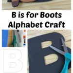 Get the instructions, supply list, and templates for this B is for Boots Alphabet Craft at thatbaldchick.com