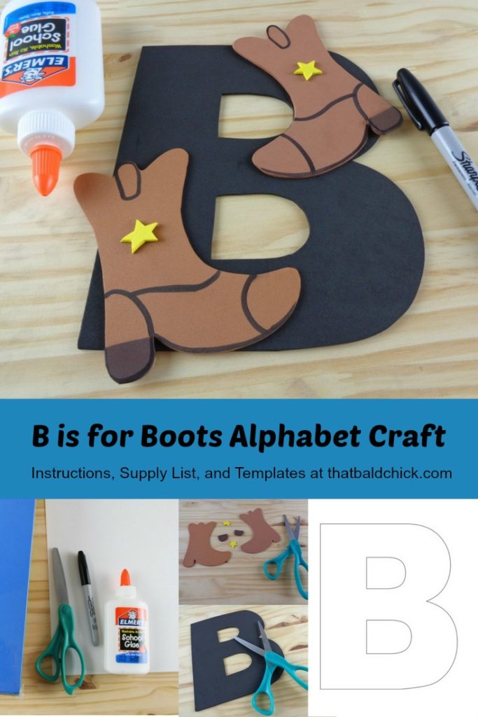 B is for Boots Alphabet Craft