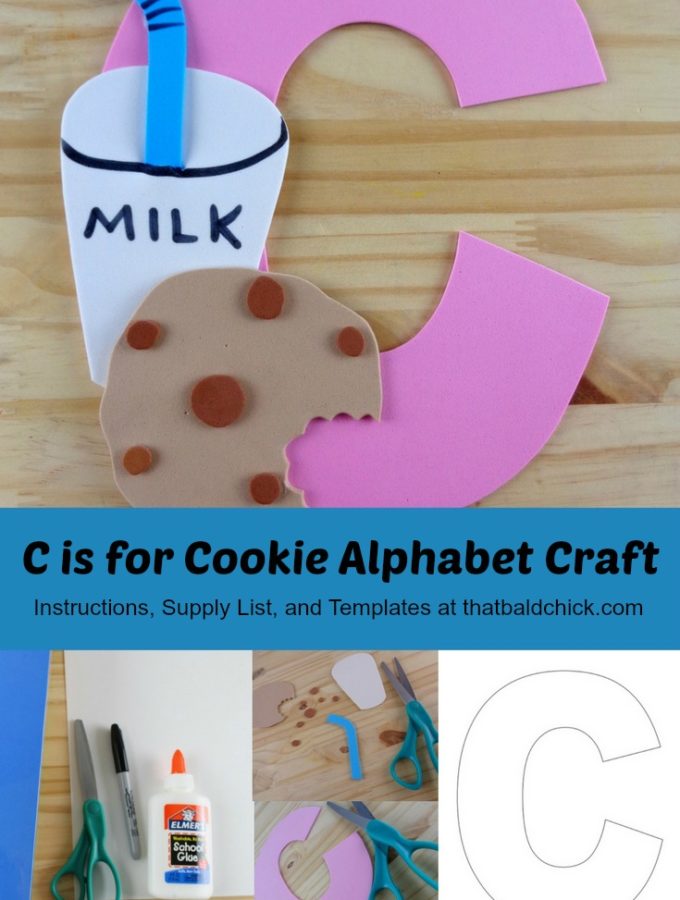 C is for Cookie Alphabet Craft at thatbaldchick.com