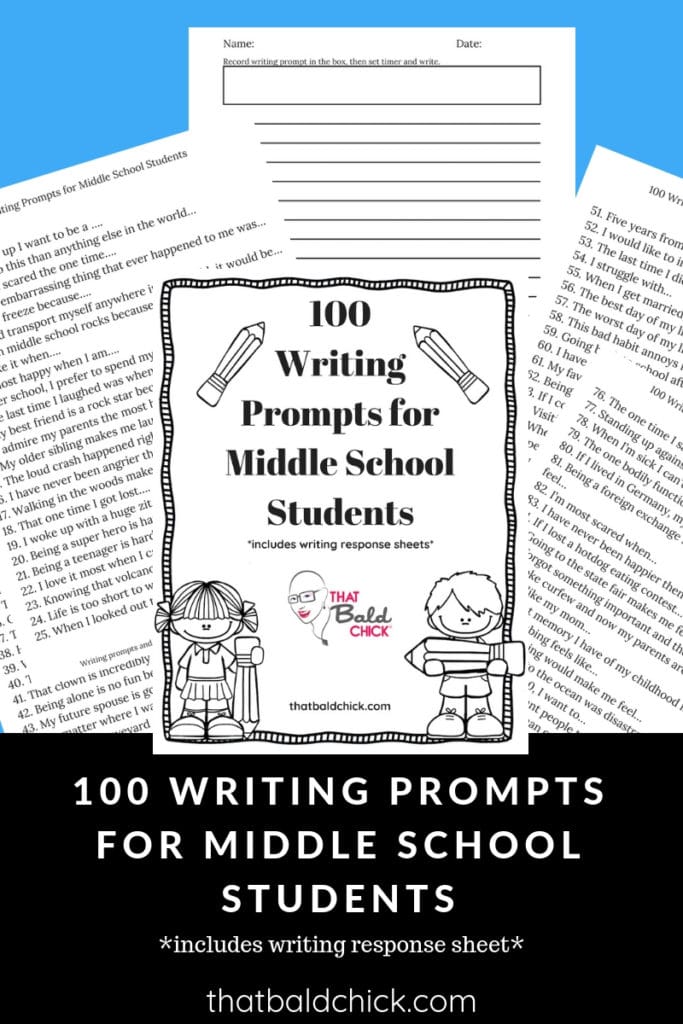 100 Writing Prompts for Middle School Students
