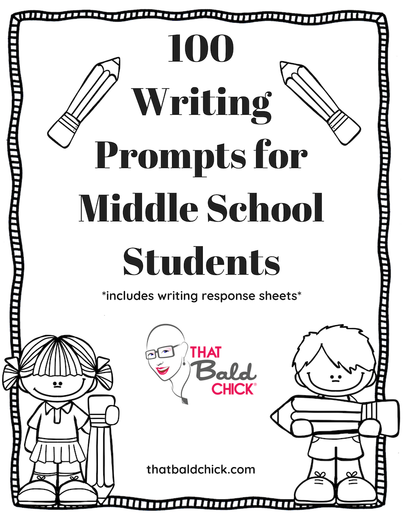 100 writing prompts for middle school students