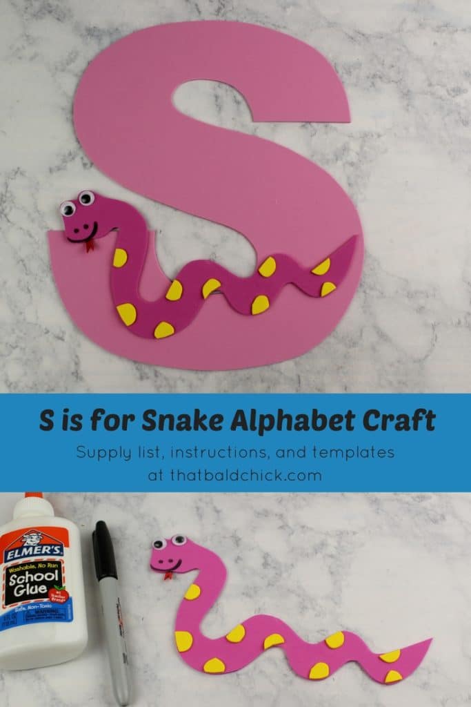 S is for Snake Alphabet Craft