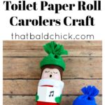 This toilet paper roll carolers craft is adorable and fun to make. Supply list and instructions at thatbaldchick.com