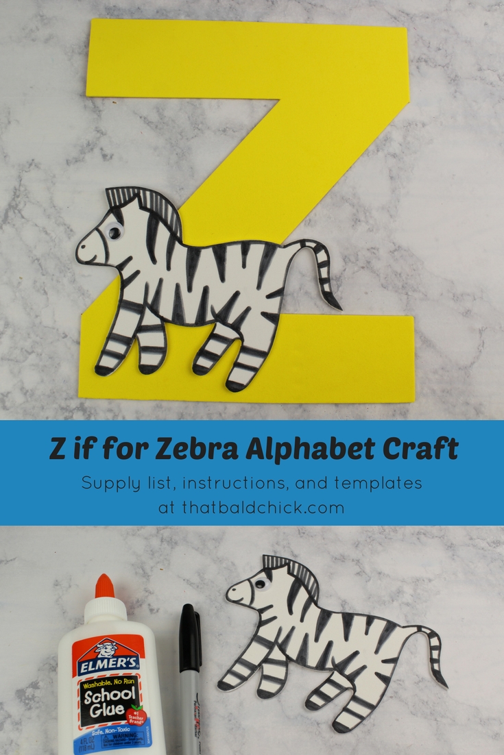 Z is for ZEBRA WINDSOCK craft kit