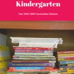 Homeschooling Kindergarten - our 2018-2019 Curriculum Choices