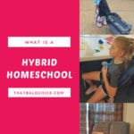 What is a hybrid homeschool and should you consider one at thatbaldchick.com #homeschool#hybridhomeschool #homeschoolhybrid #homeschooling #homeed