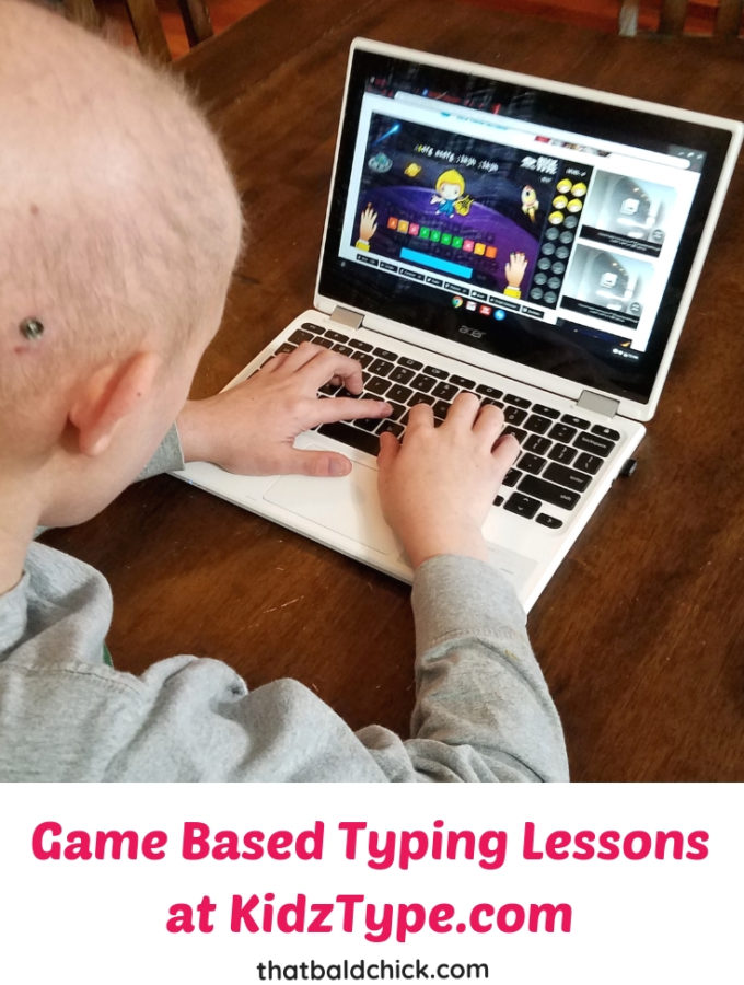 Game Based Typing Lessons at KidzType
