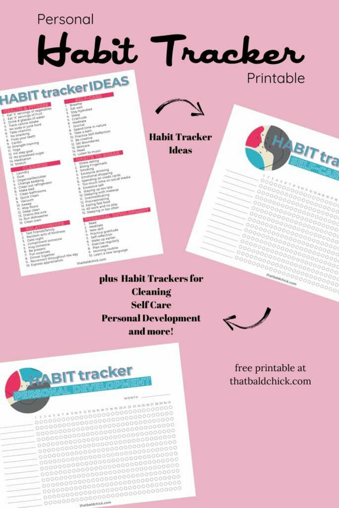 Personal Habit Tracker Printable