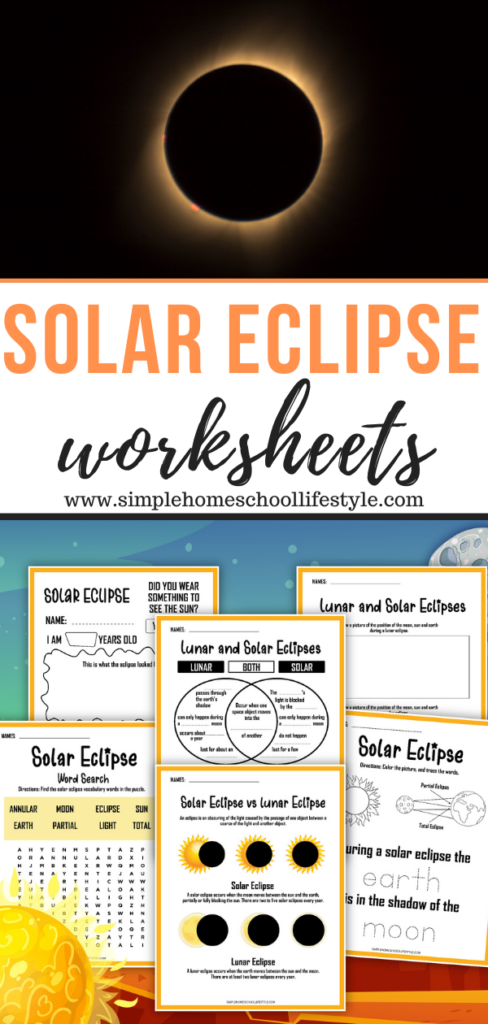 solar eclipse worksheets at simplehomeschoollifestyle